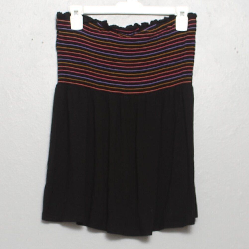 Torrid super soft knits black strapless smocked blouse